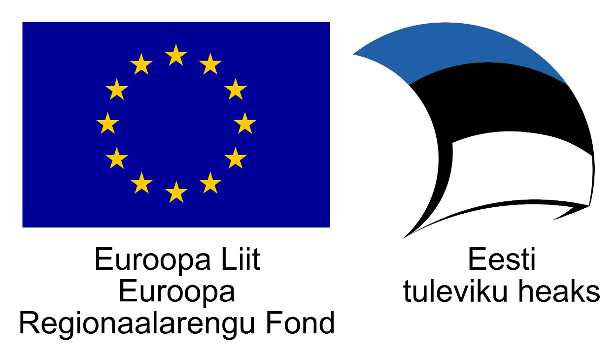 Euroopa Liidu Euroopa Regionaalarengu Fondi ja Eestu tuleviku heaks logo